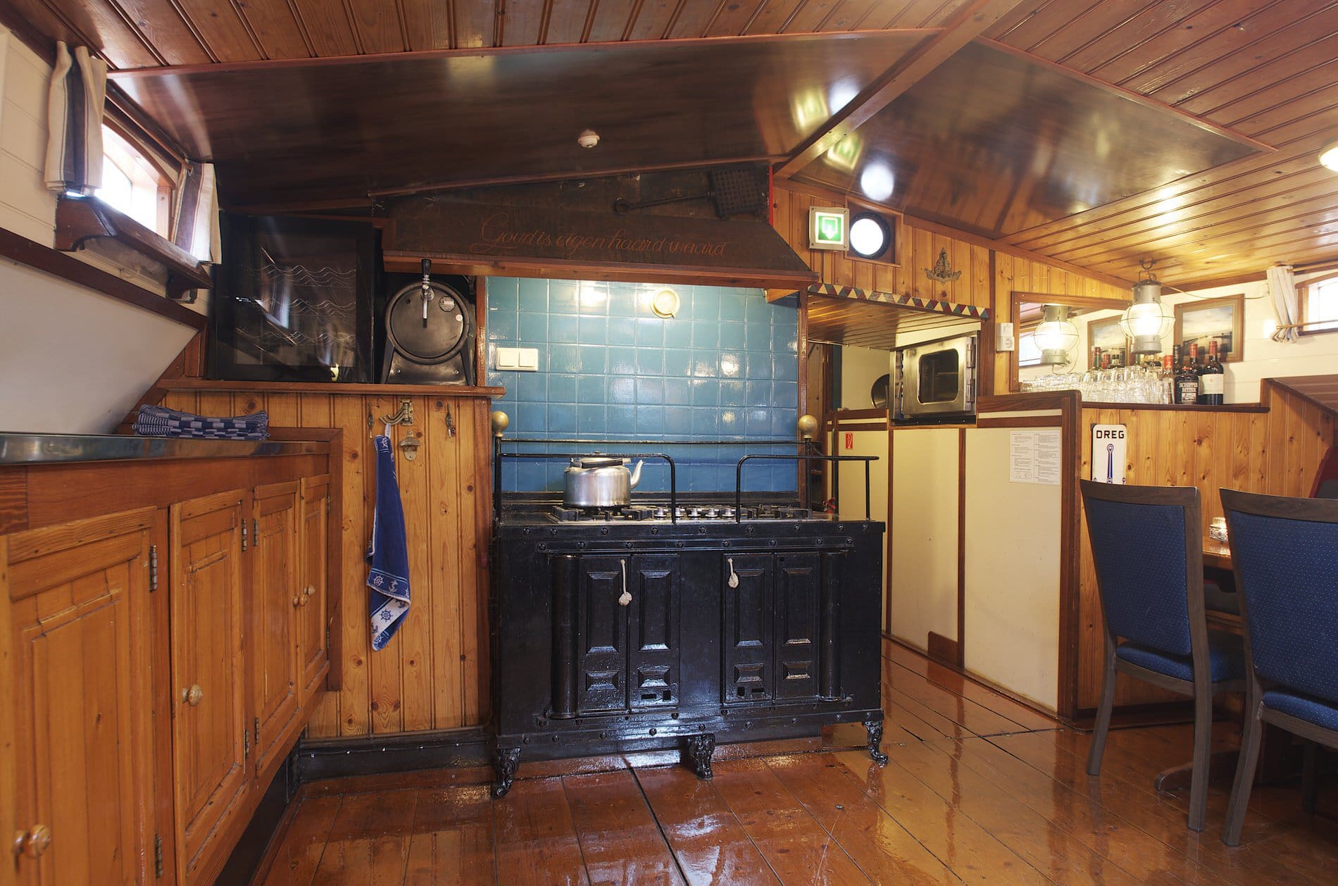 Innenraum Segelschiff